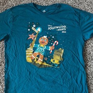 Disney parks Jollywood Nights 2024 Teal T-Shirt 2XL